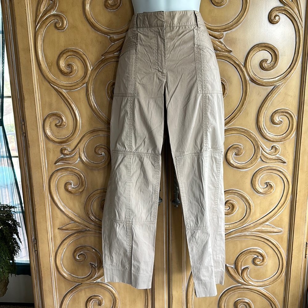 DKNY tan cropped pants